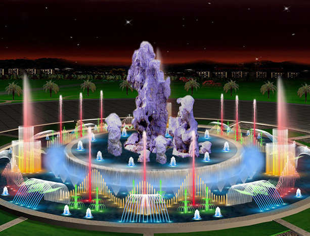 齐齐哈尔广场喷泉